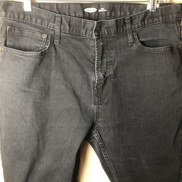 Old Navy Other - Old Navy Pants Mens Black Denim Slim Built In Flex Size 36 X 23.5 Inseam